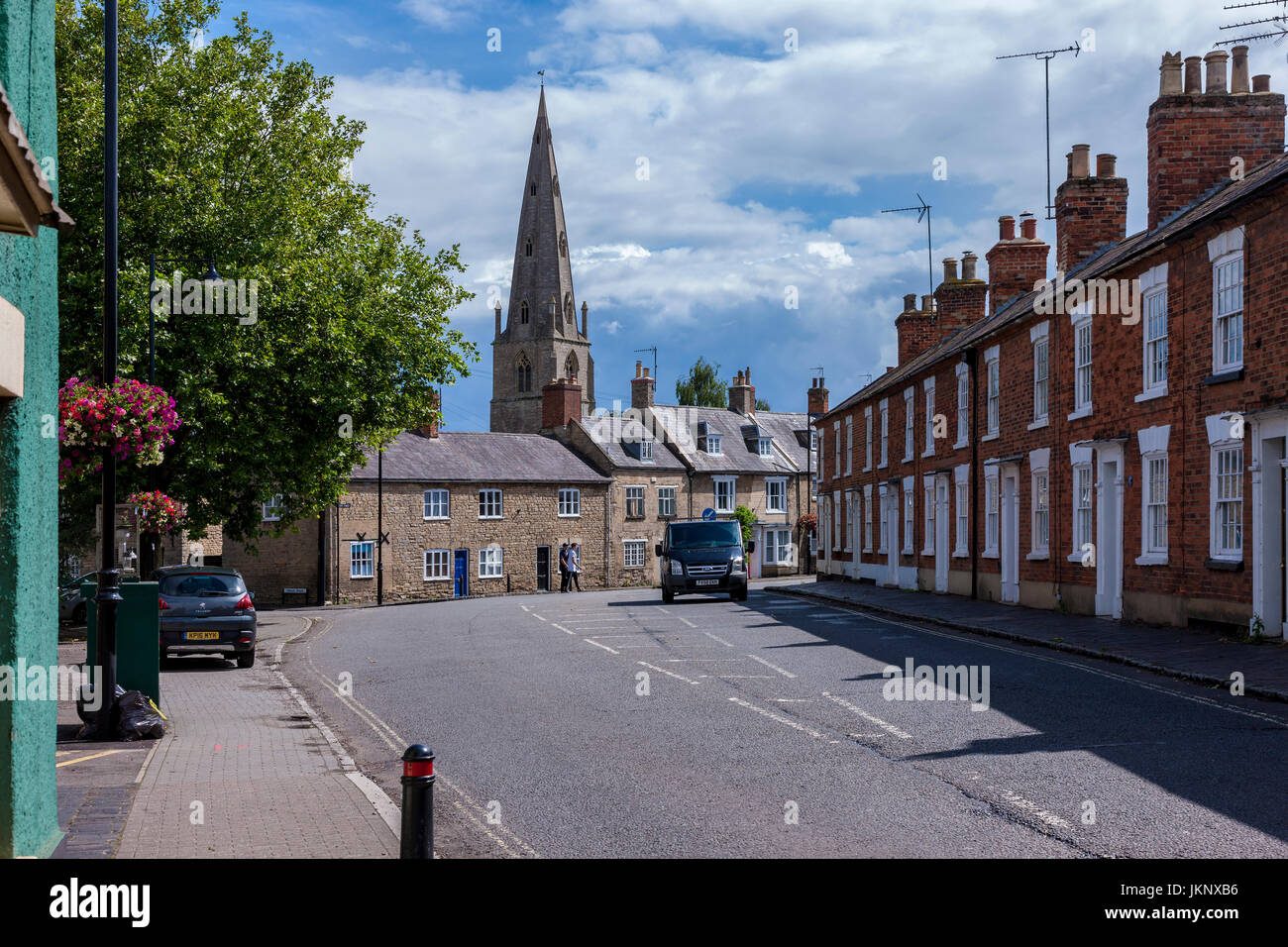 North Street and St Peter's church, Oundle, Peterborough