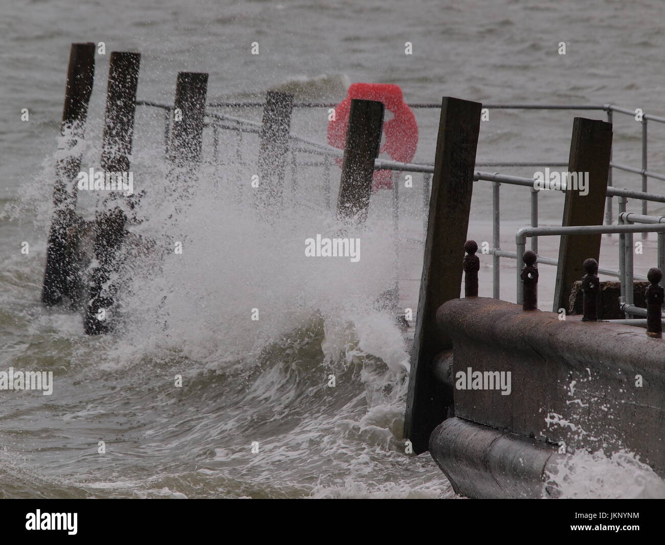 Sheerness, UK. 24 July, 2017. UK weather windy in Sheerness. A fresh