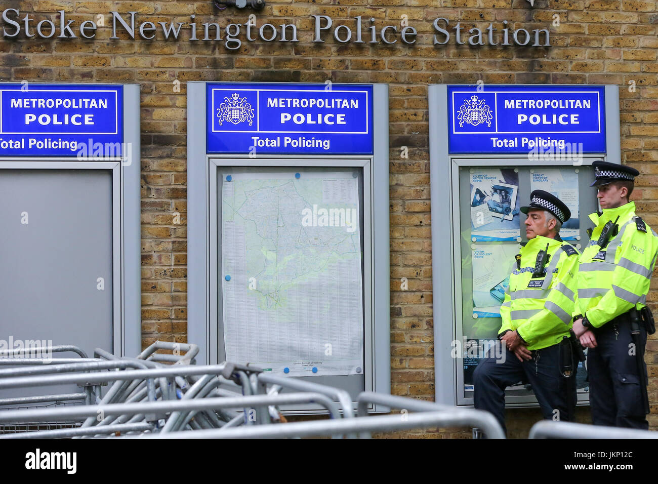 Police Hackney Stoke Newington Police Station. Hackney. London, UK. 24th July, 2017 ...