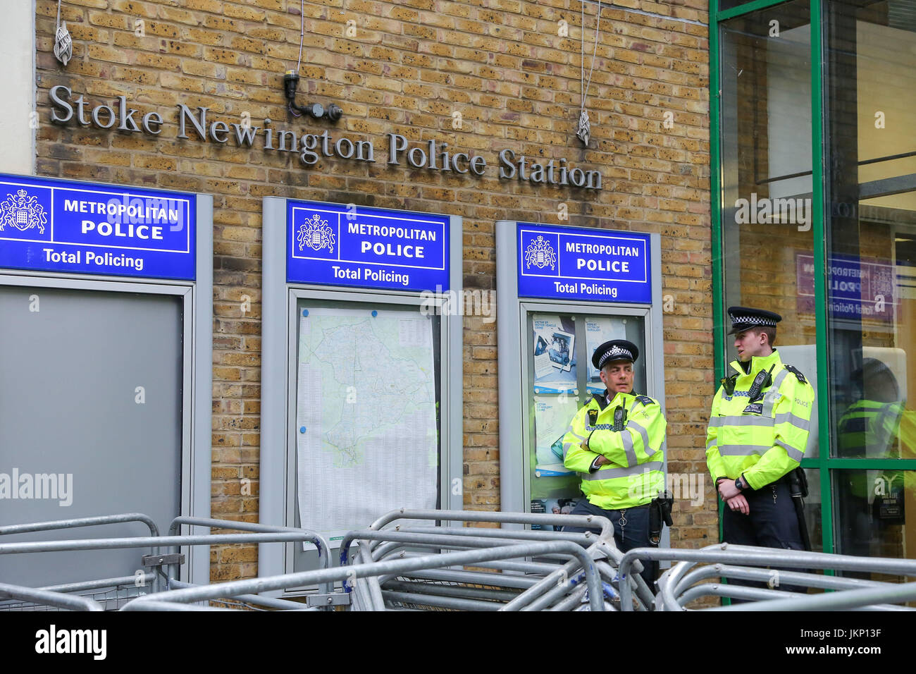 Police Hackney Stoke Newington Police Station. Hackney. London, UK. 24th July, 2017 ...