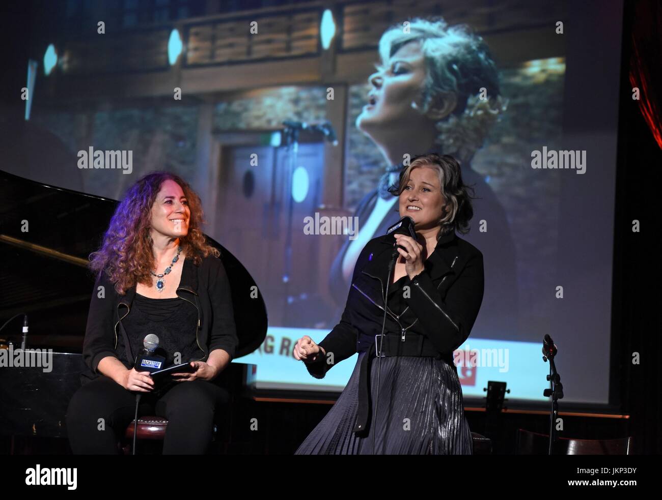 New York, NY, USA. 24th July, 2017. Laura B. Whitmore, Paula Cole in attendance for BackStory Events and Parade Magazine Present: An Intimate Evening of Conversation and Music with Paula Cole, The Cutting Room, New York, NY July 24, 2017. Credit: Derek Storm/Everett Collection/Alamy Live News Stock Photo