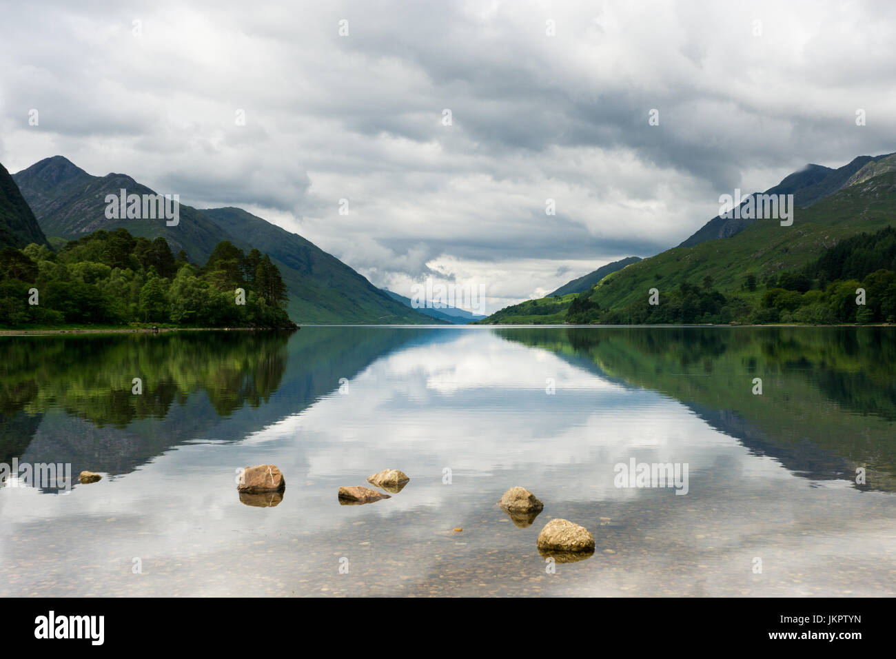 UK Scotland Highland Inverness-shire Loch Shiel at Glenfinnan Stock Photo