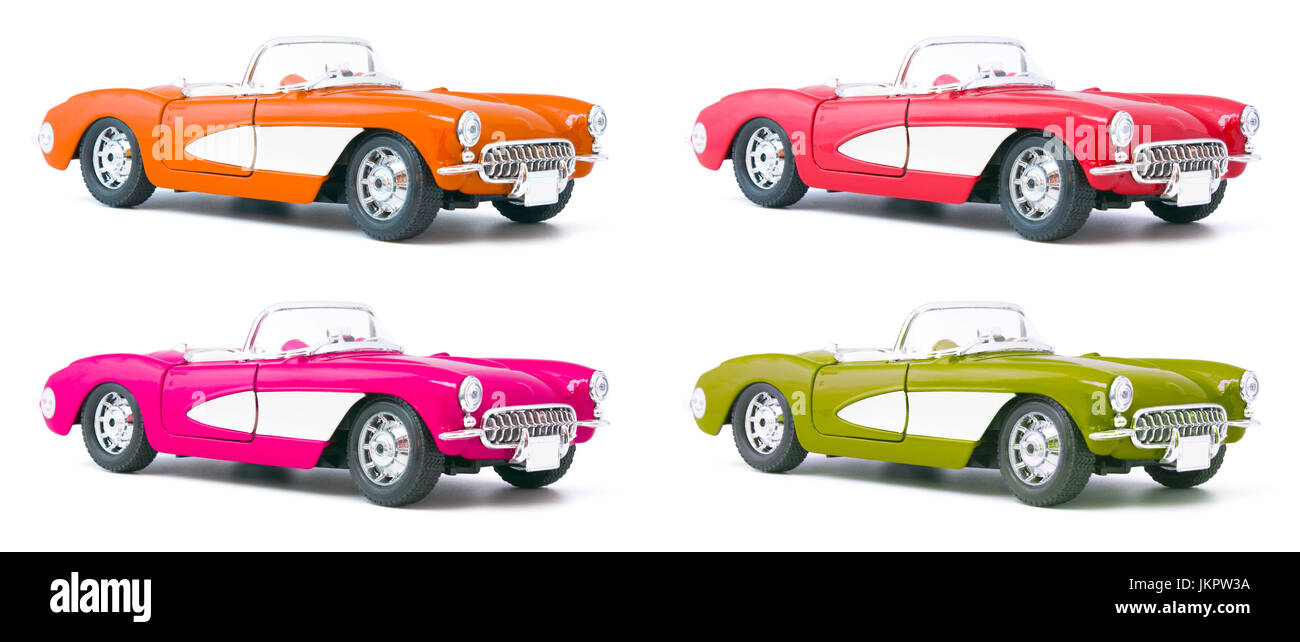 Old classic model red convertible Cut Out Stock Images & Pictures Alamy