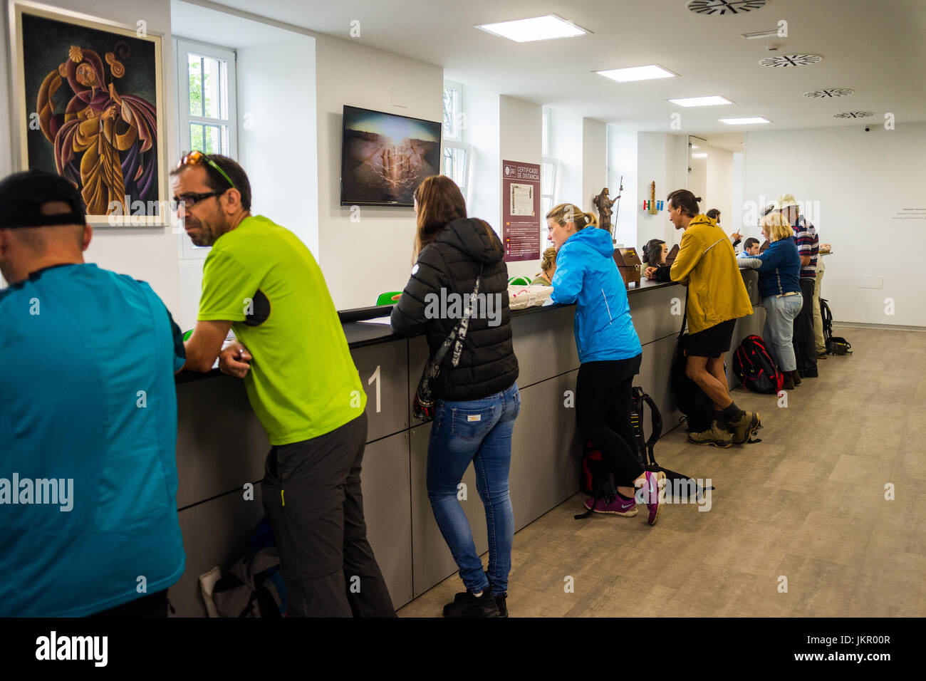 Pilgrim's Reception Office, Santiago de Compostela, A Coruna, Spain, Europe. Camino de Santiago