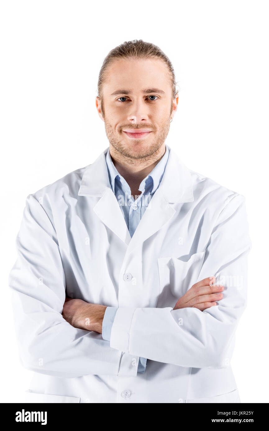 Doctor crossed arms on hi-res stock photography and images - Alamy