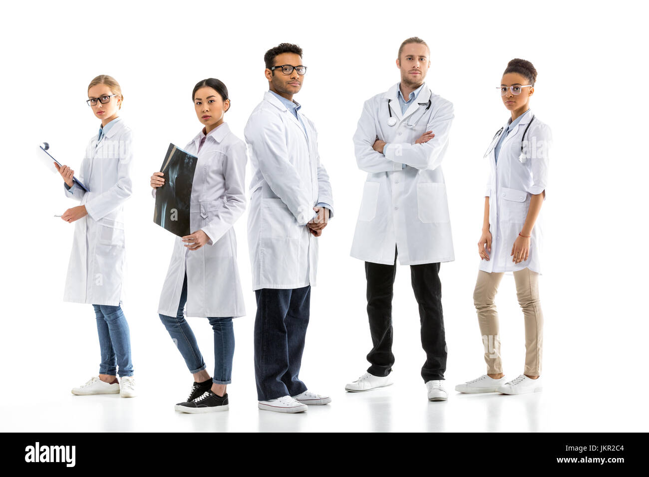 Doctors standing together hospital Cut Out Stock Images & Pictures Alamy