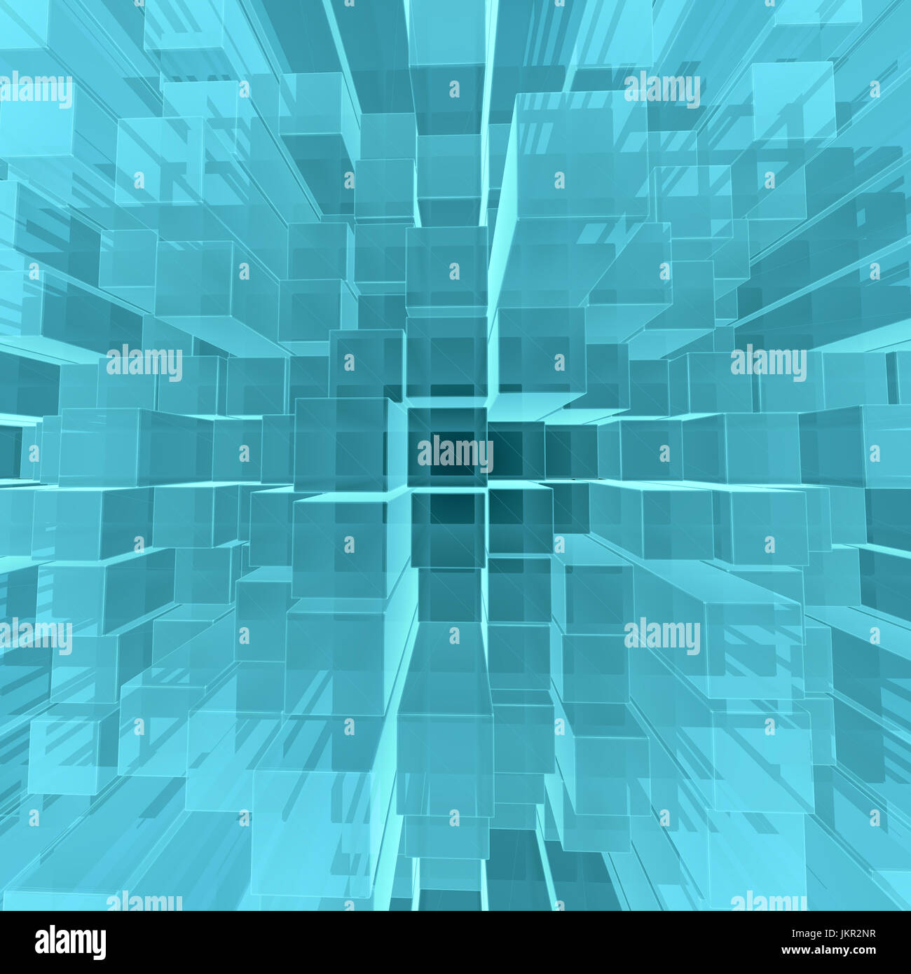 Digital background of blue glowing cubes Stock Photo - Alamy