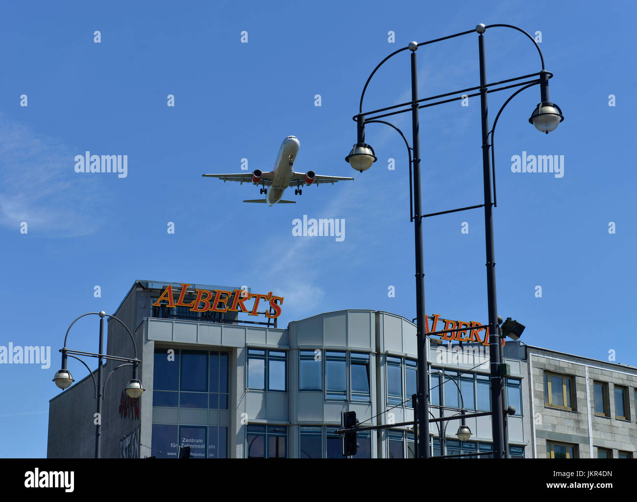 Airplane, Kurt's Schumacher place, village Reinicken, Berlin, Germany, Flugzeug, Kurt-Schumacher-Platz, Reinickendorf, Deutschland Stock Photo