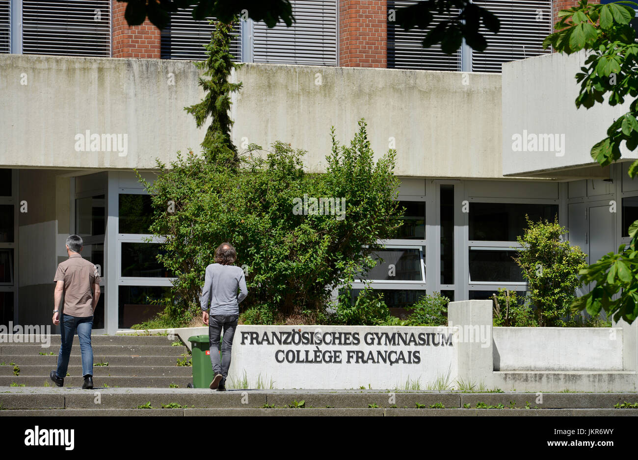French high school, Derfflinger street, zoo, middle, Berlin, Germany ...