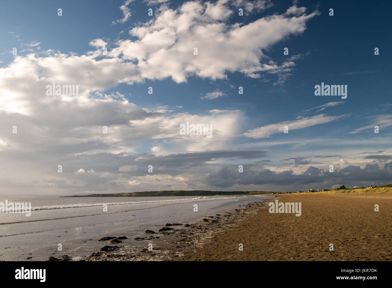 moody clouds and a beautiful beach Stock Photo
