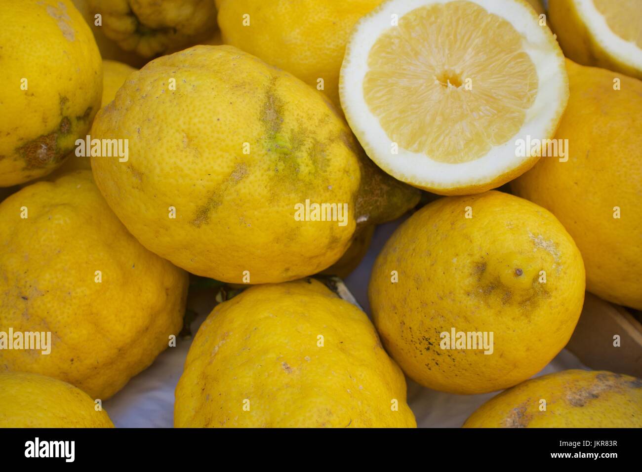 Lemons of the Amalfi Coast Stock Photo