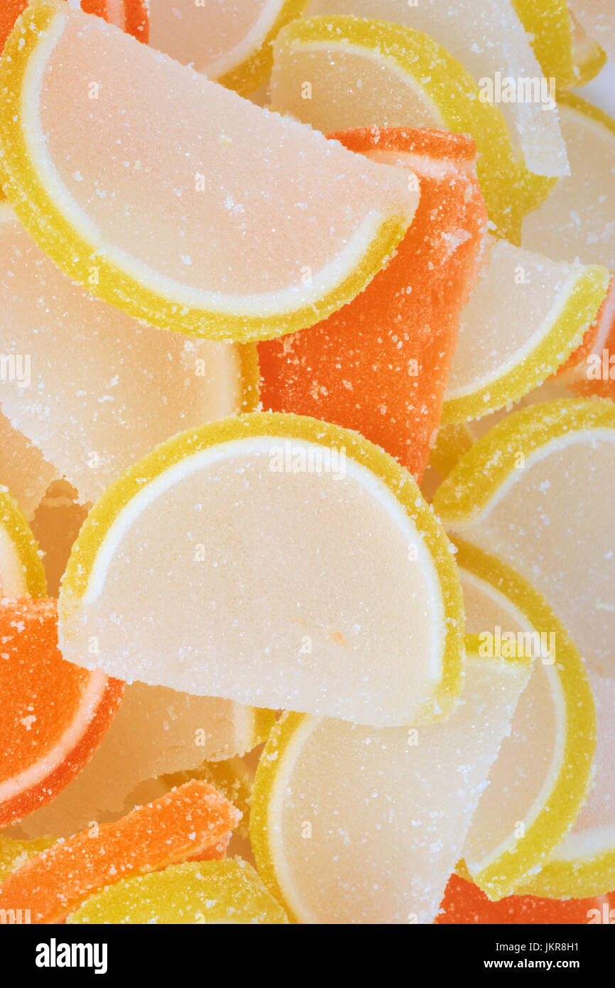 many Multicolor Fruit Jelly Stock Photo - Alamy