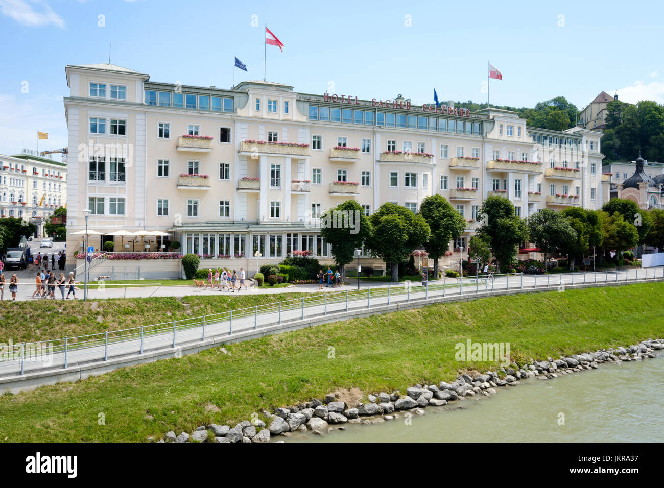 Hotel Sacher, Salzburg, Austria Stock Photo