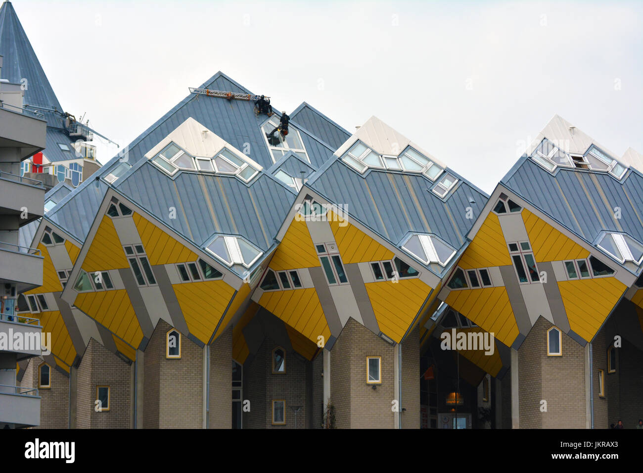 29 April 2017 Rotterdam, Netherlands. The modern, cubic apartments