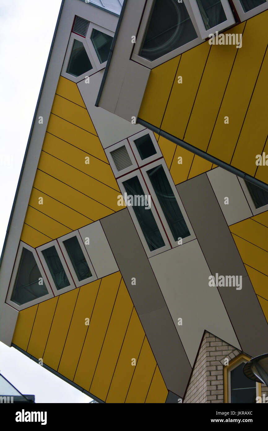 29 April 2017 Rotterdam, Netherlands. The modern, cubic apartments