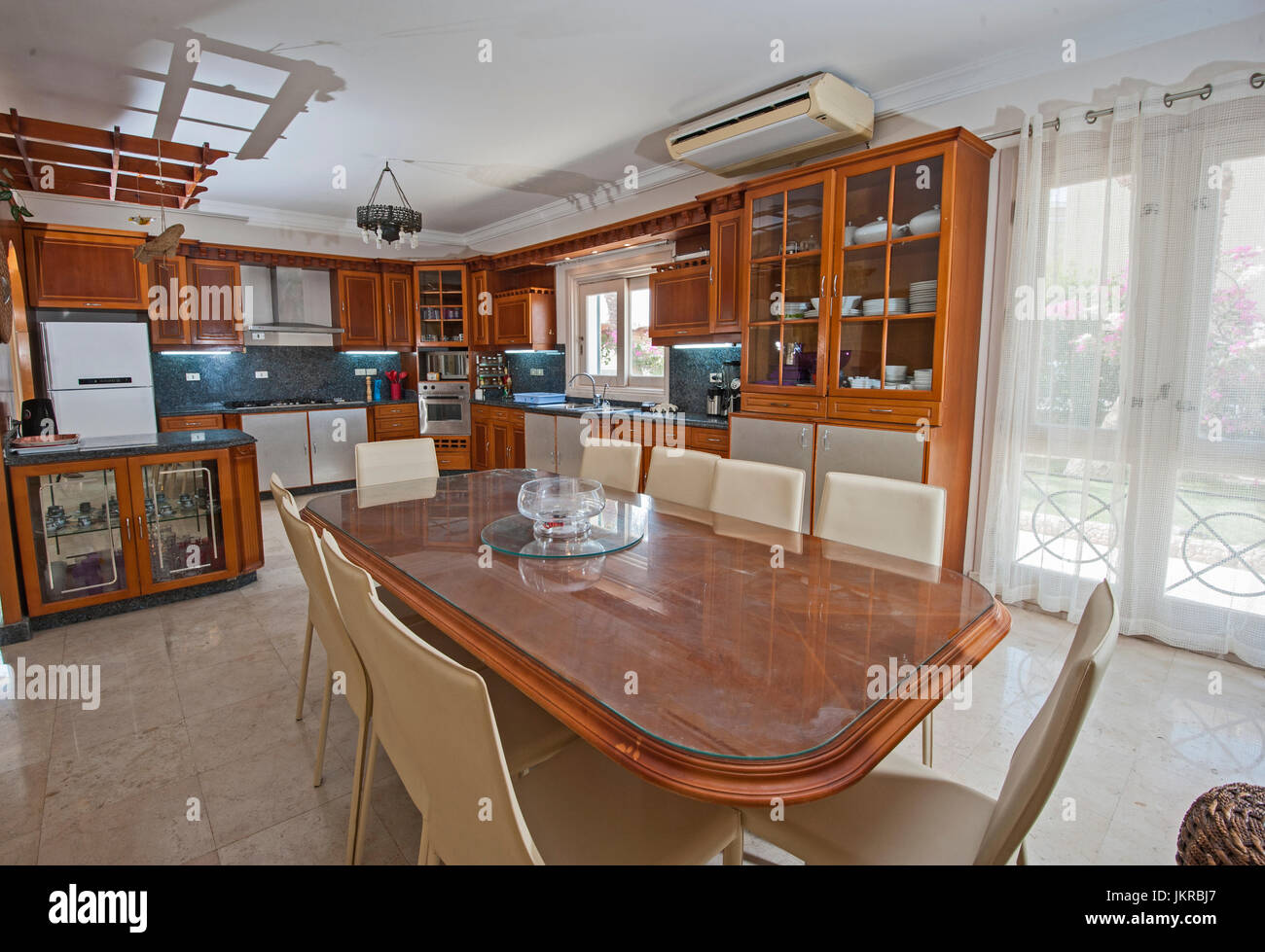 Kitchen and dining area in luxury apartment show home showing interior ... - Kitchen And Dining Area In Luxury Apartment