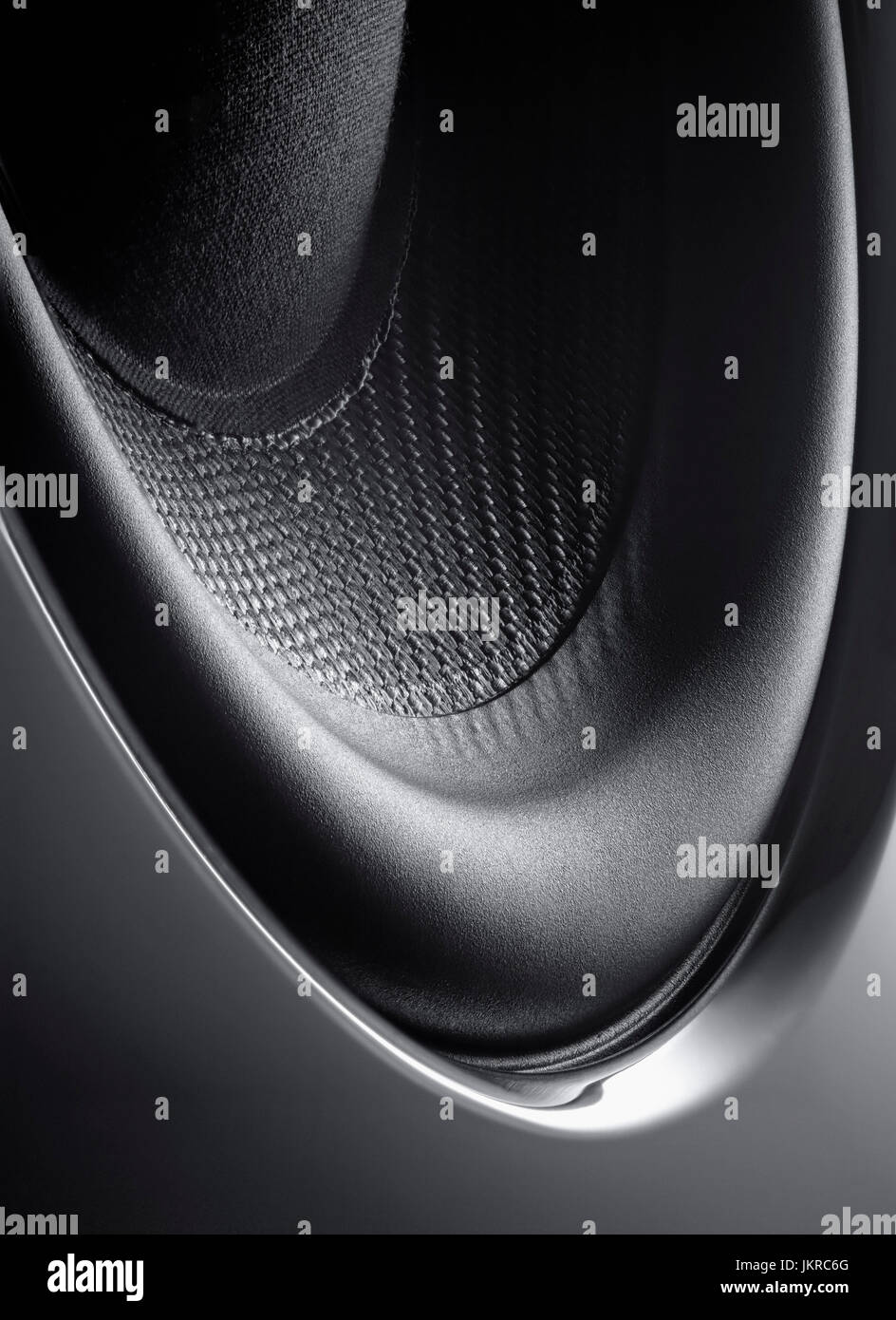 Full frame shot of stereo speaker Stock Photo