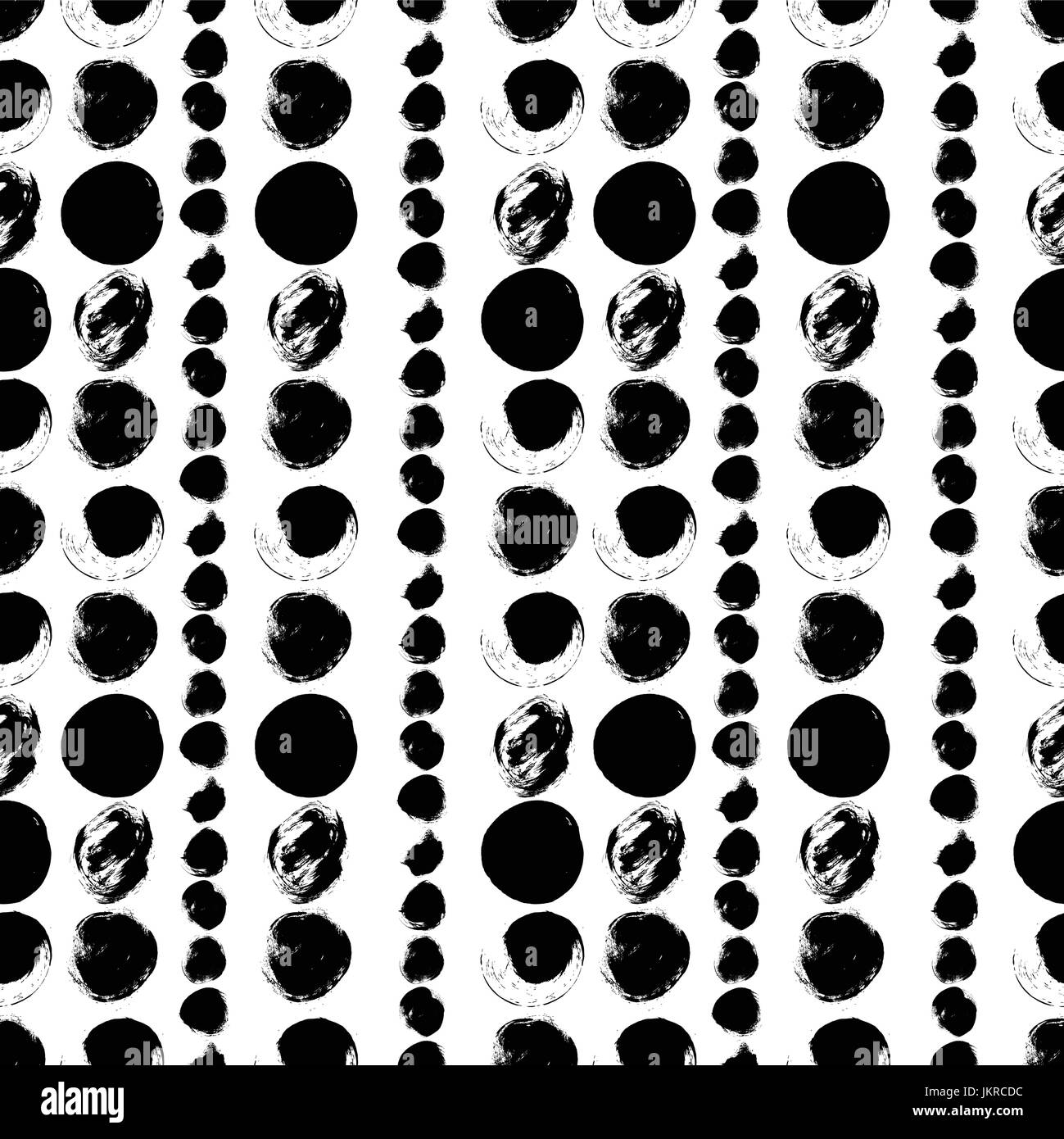 Seamless black and white pattern with circles Stock Vector Image & Art ...