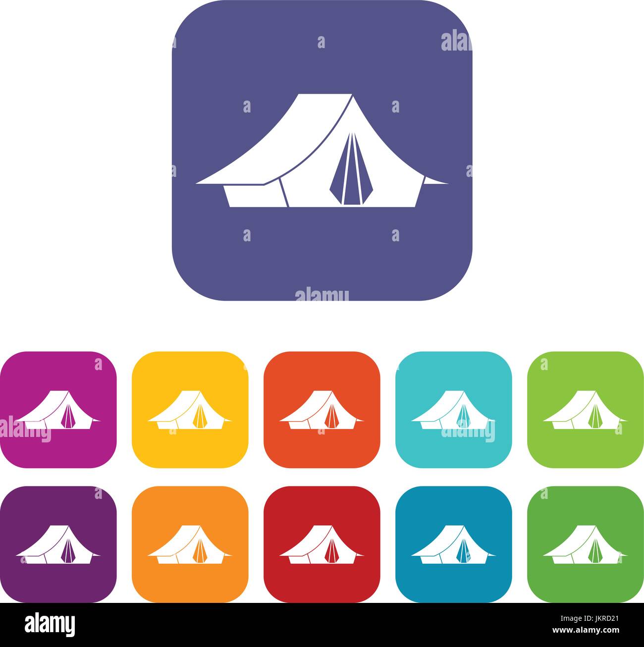 Camping tent icons set Stock Vector Image & Art - Alamy