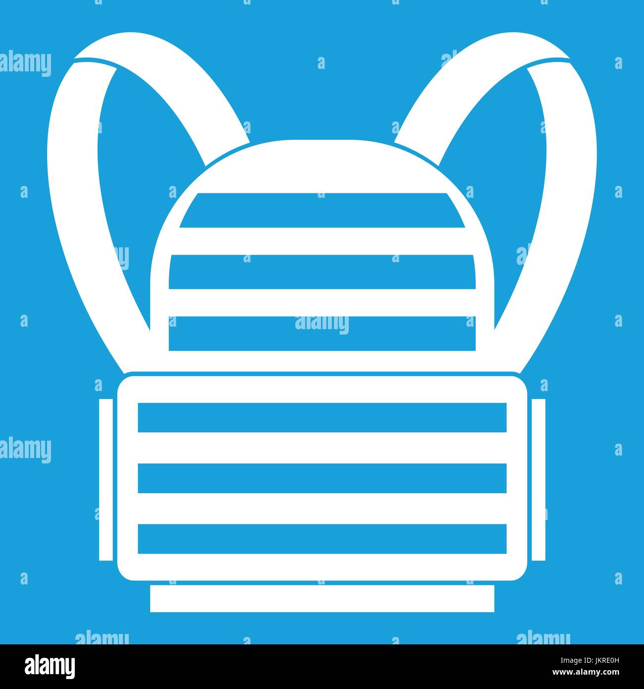 Military backpack icon white Stock Vector Image & Art - Alamy