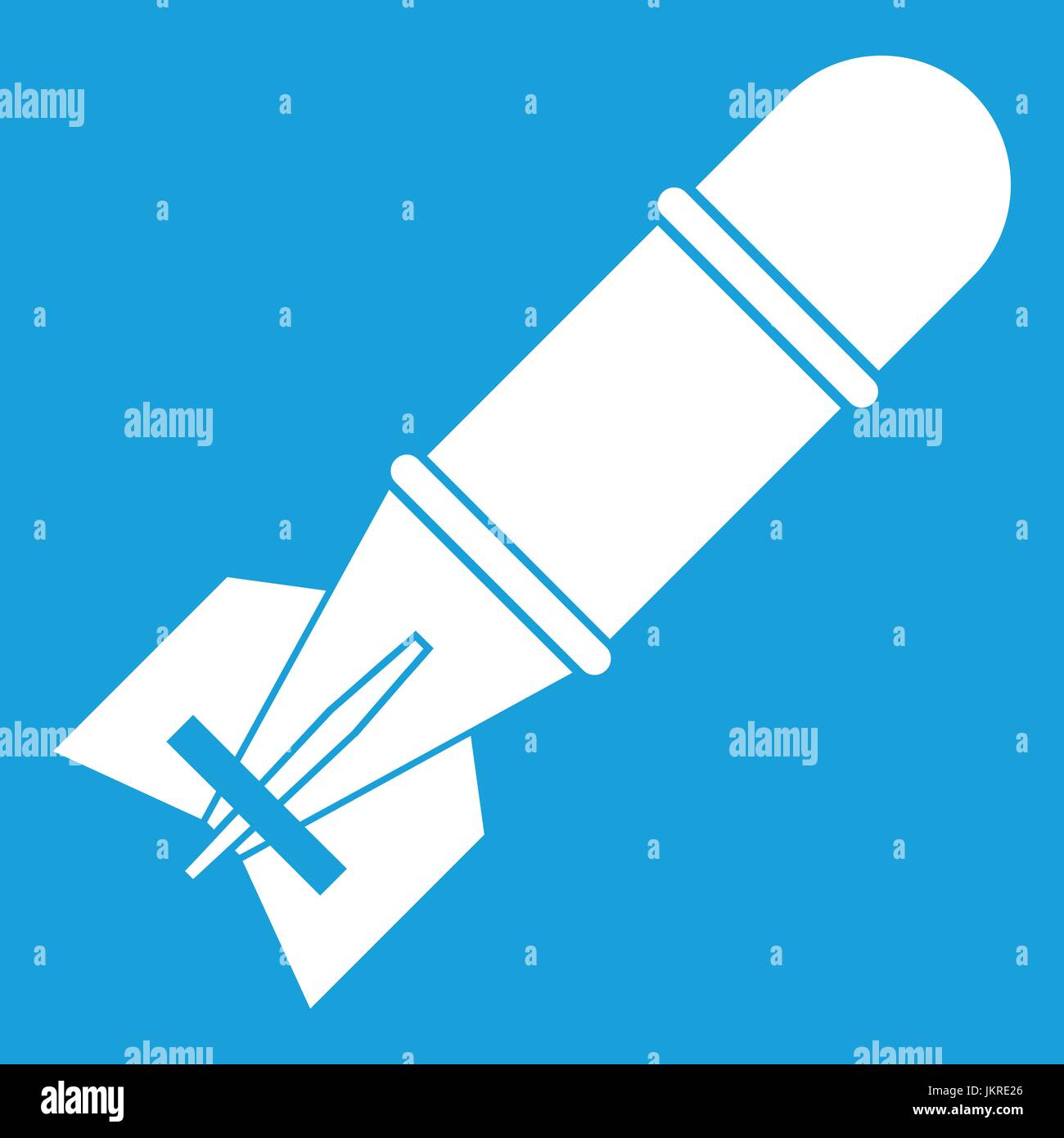 Bomb icon white Stock Vector Image & Art - Alamy
