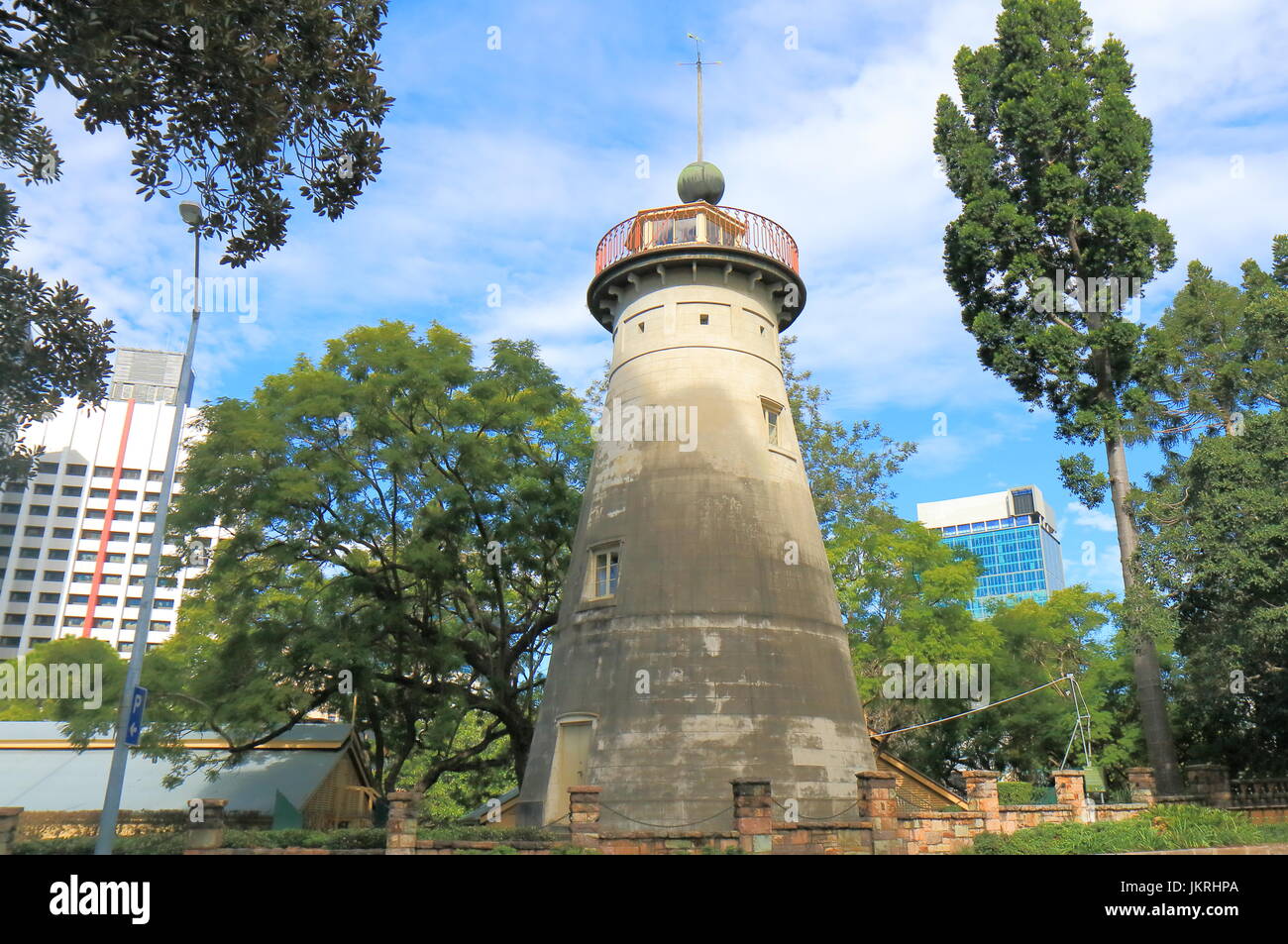 Old Windmill Observatory Brisbane Australia Stock Photo