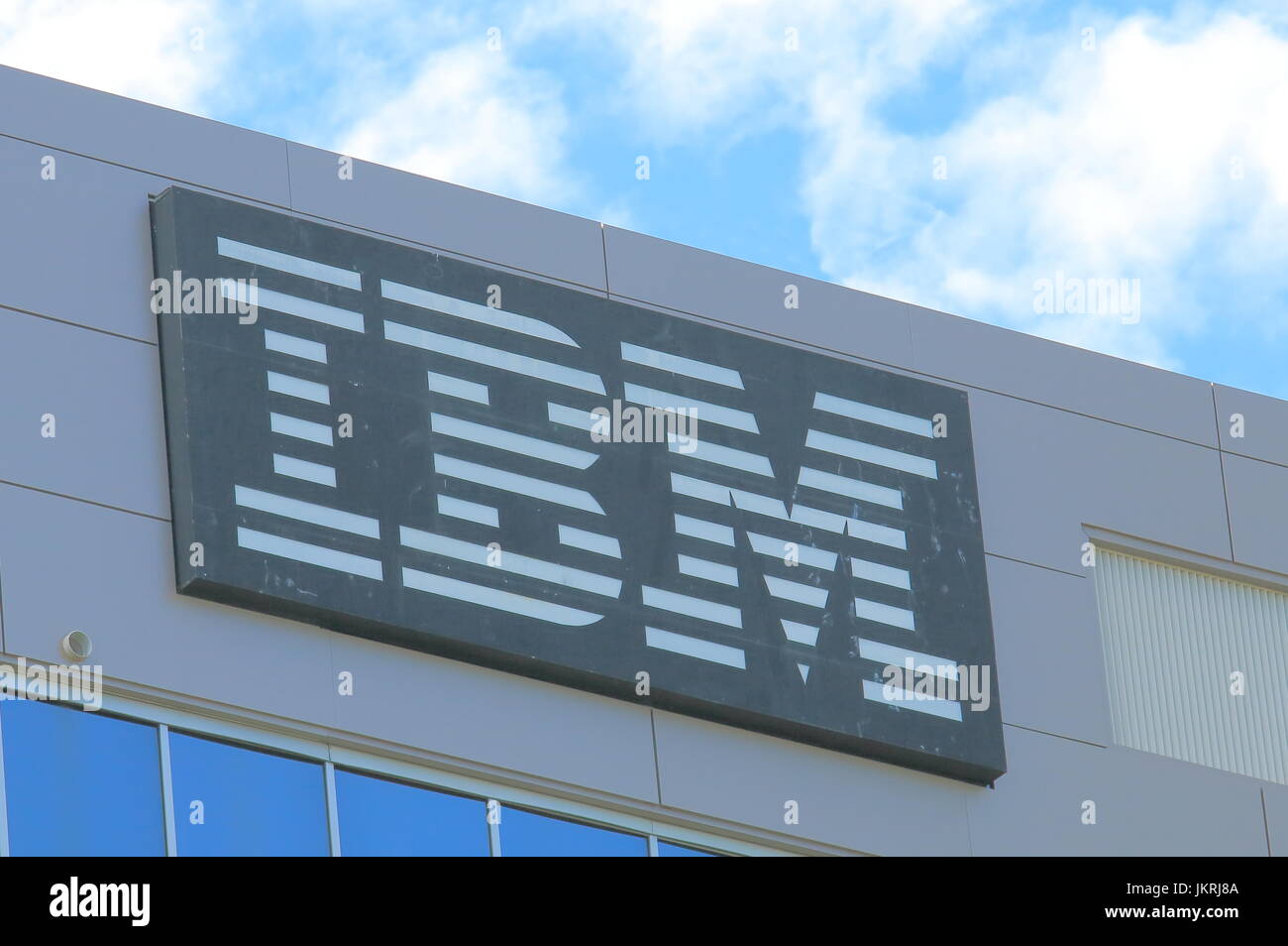 IBM building . IBM is an American multinational technology and