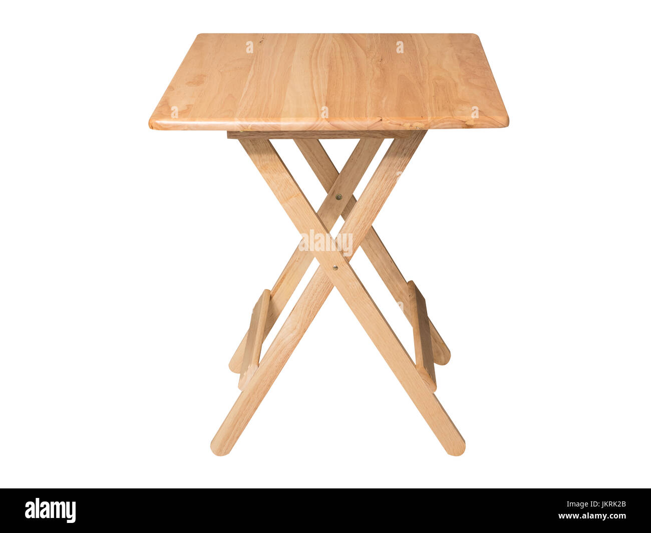 foldable wooden table isolated on white Stock Photo Alamy