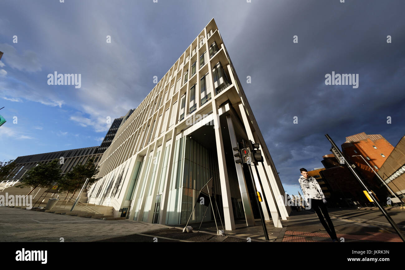 Glasgow, Scotland, UK. 20th July. Today the City of Glasgow College's new city campus   has been shortlisted for the Royal Institute of British Archit Stock Photo