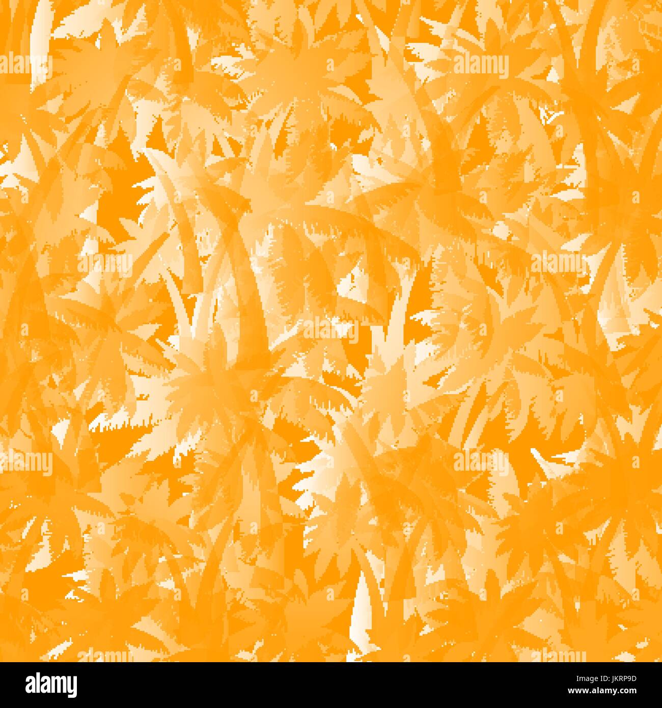 Vector palm trees seamless pattern background with hand drawn elements ...