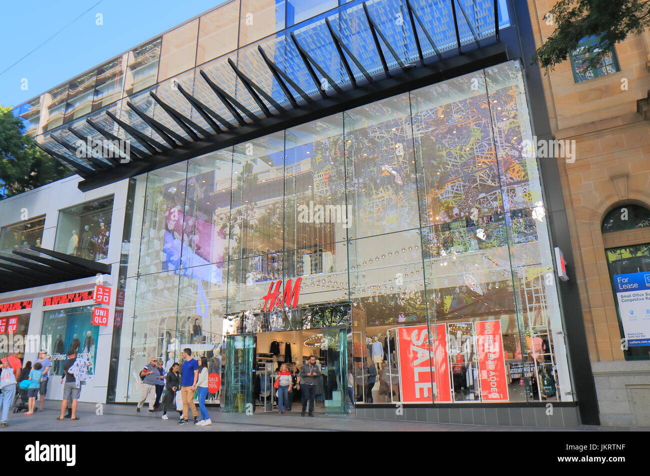 People shop at H&M in Brisbane Australia. H&M is a Swedish multinational  clothing company and has branches in 53 countries as of 2013 Stock Photo -  Alamy