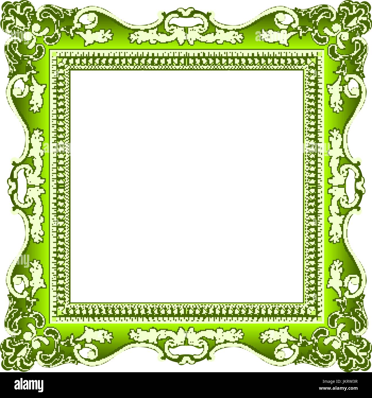 frame old ornament victorian picture vector art Stock Vector Image ...
