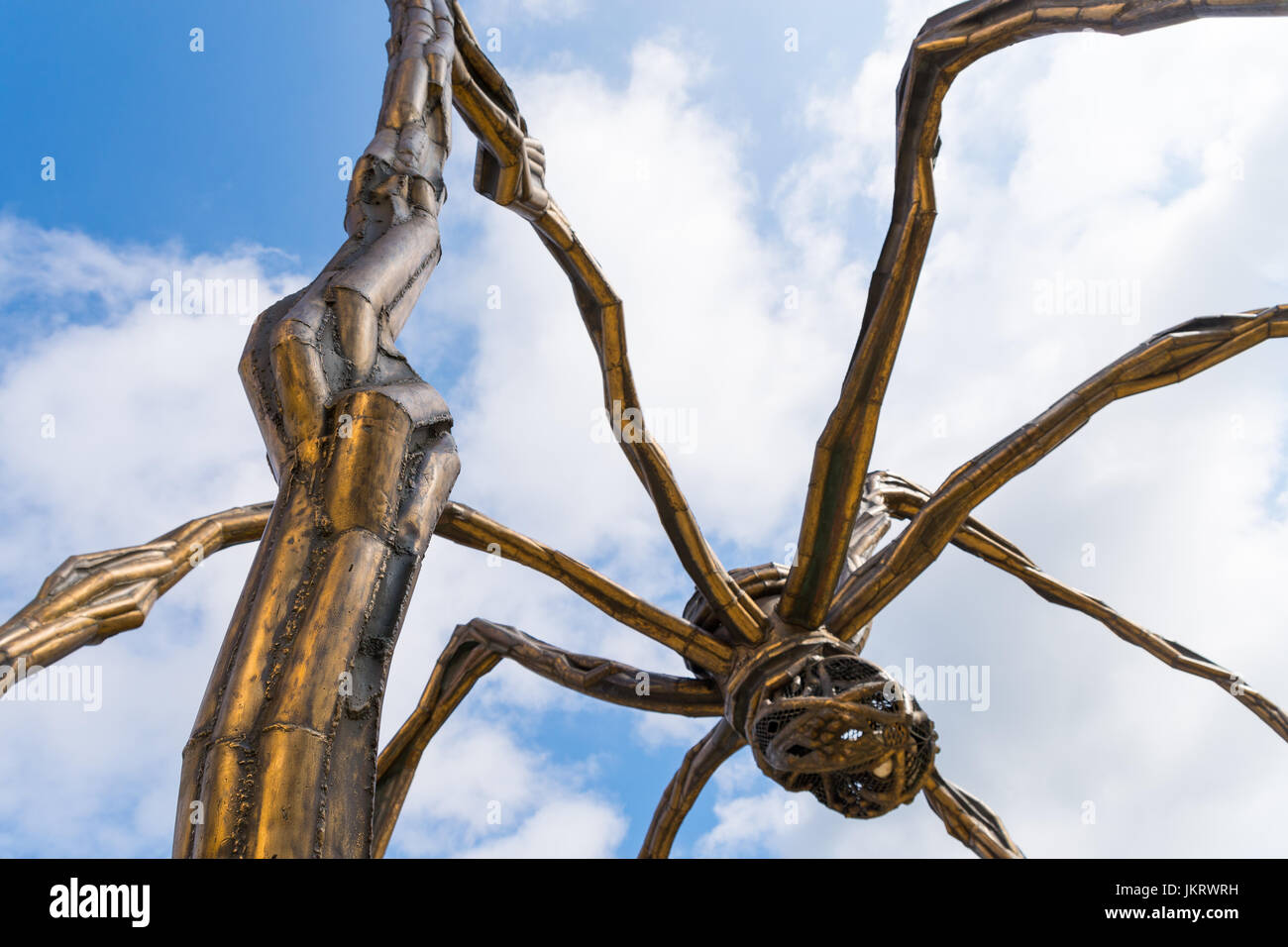 'maman' by Louise Bourgeois spider sculpture, bilbao guggenheim Stock Photo