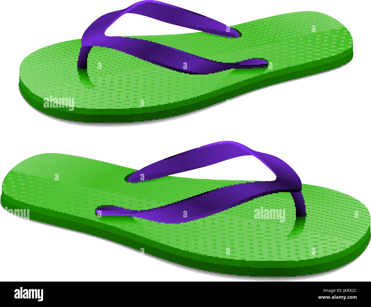 Thongs slippers vector vectors hi-res stock photography and images - Alamy