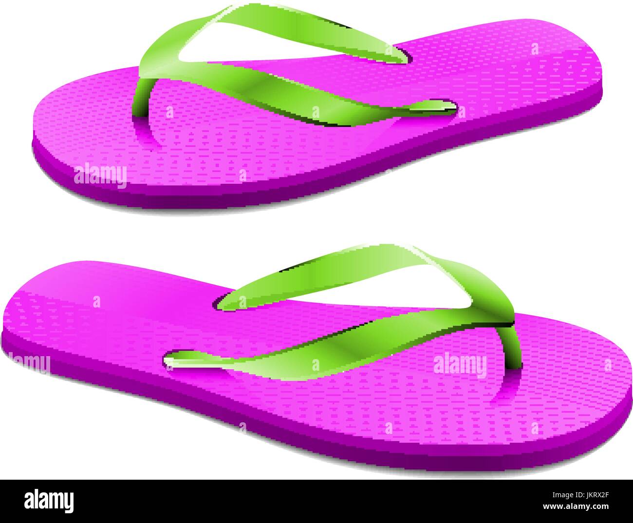 Thongs slippers vector vectors hi-res stock photography and images - Alamy