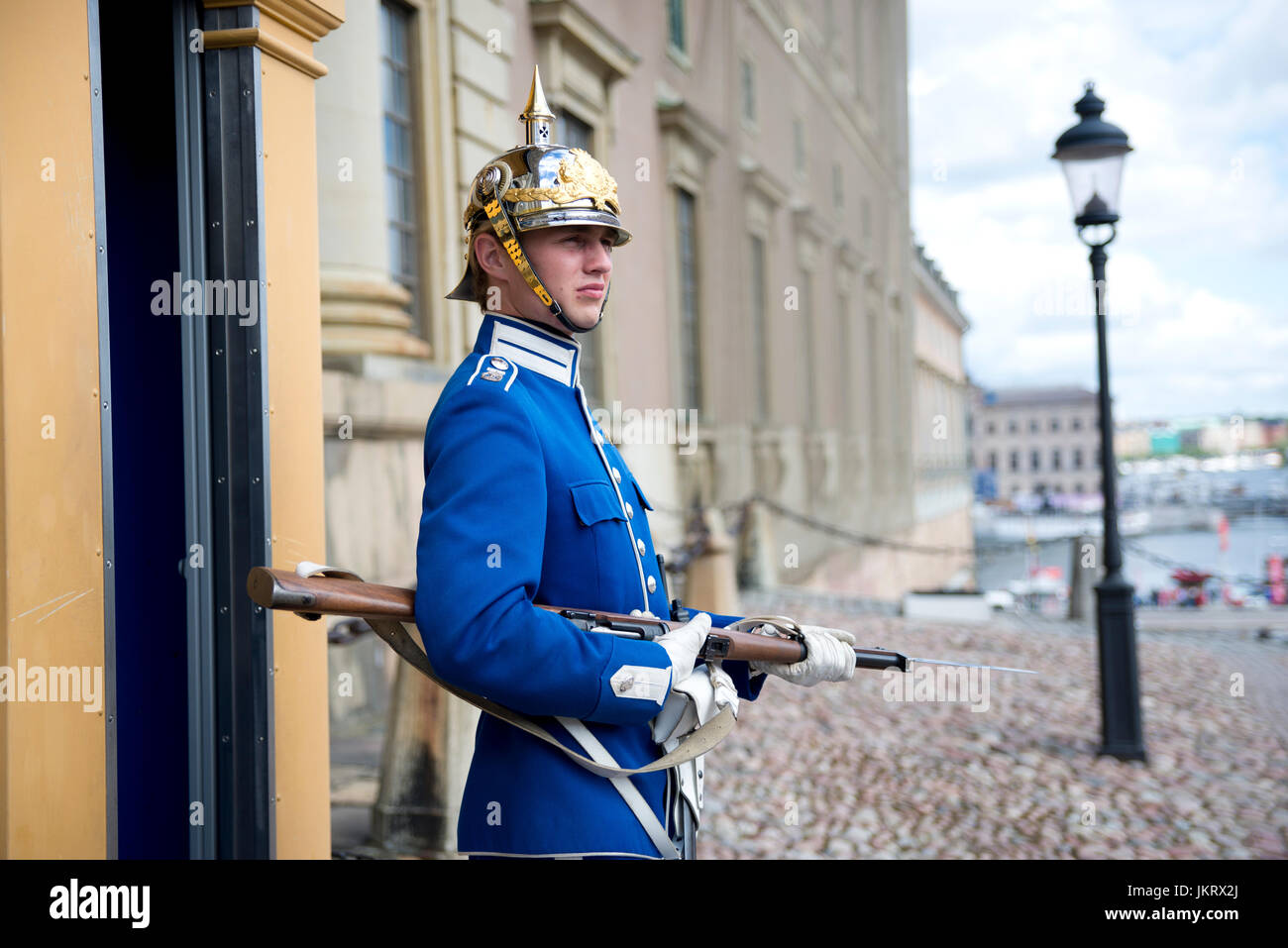 royal guards, stockholm sweden Stock Photo