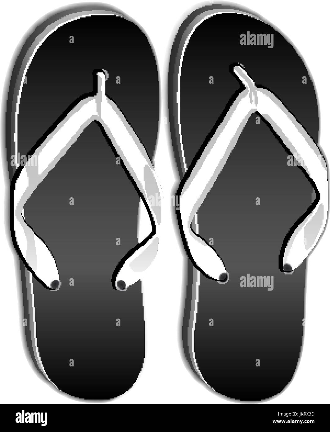 Flip flops isolated on a white background Stock Vector Image & Art - Alamy