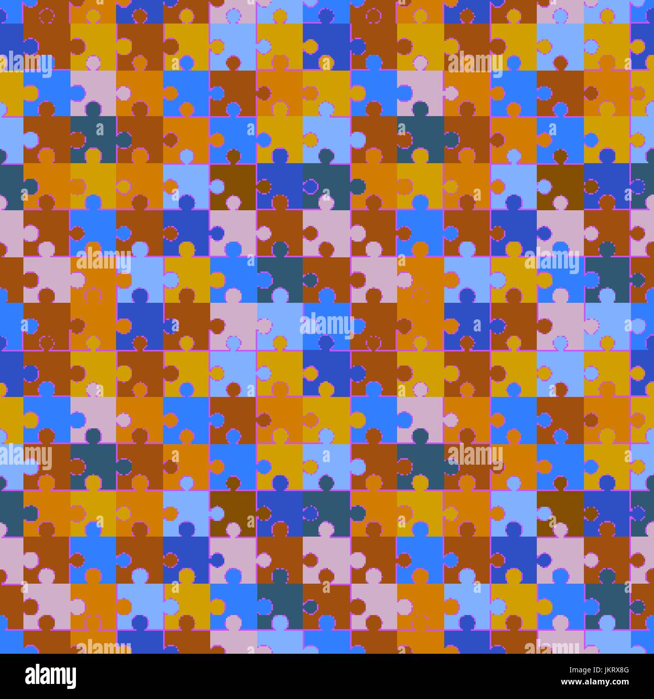 Various sizes puzzle. Illustration for design vector Stock Vector Image