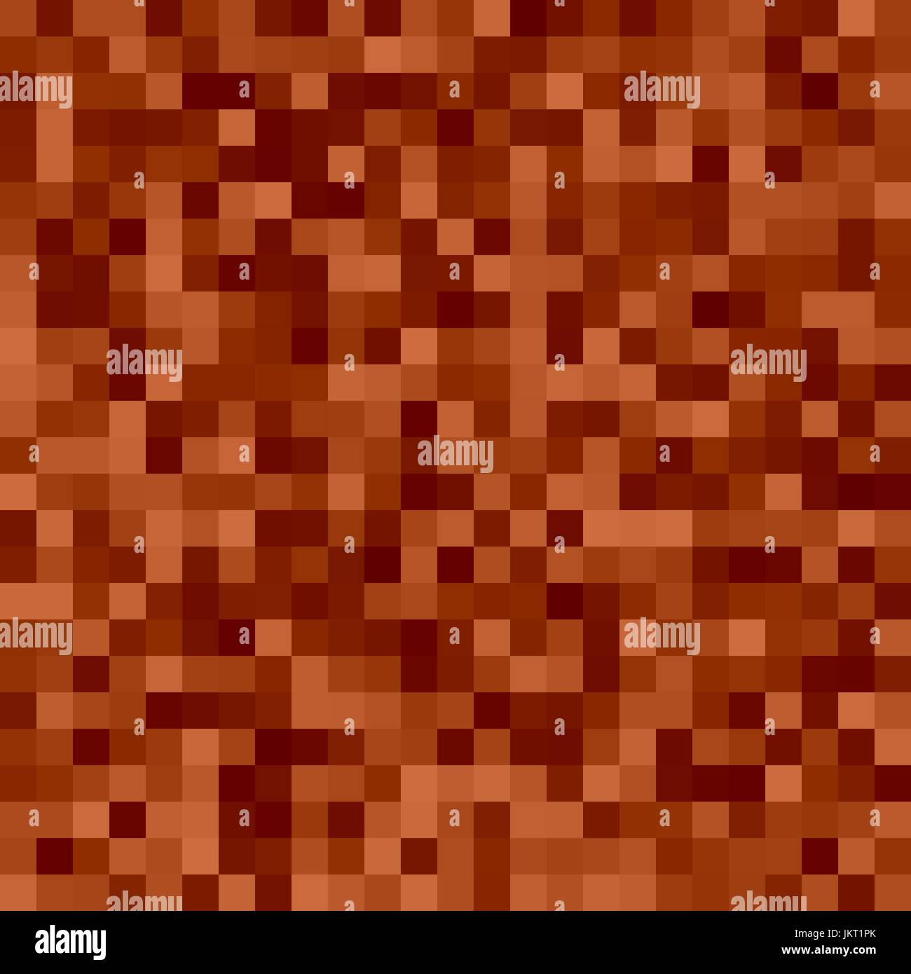 Pixel square tiled mosaic background - geometrical vector graphic design from colored squares Stock Vector