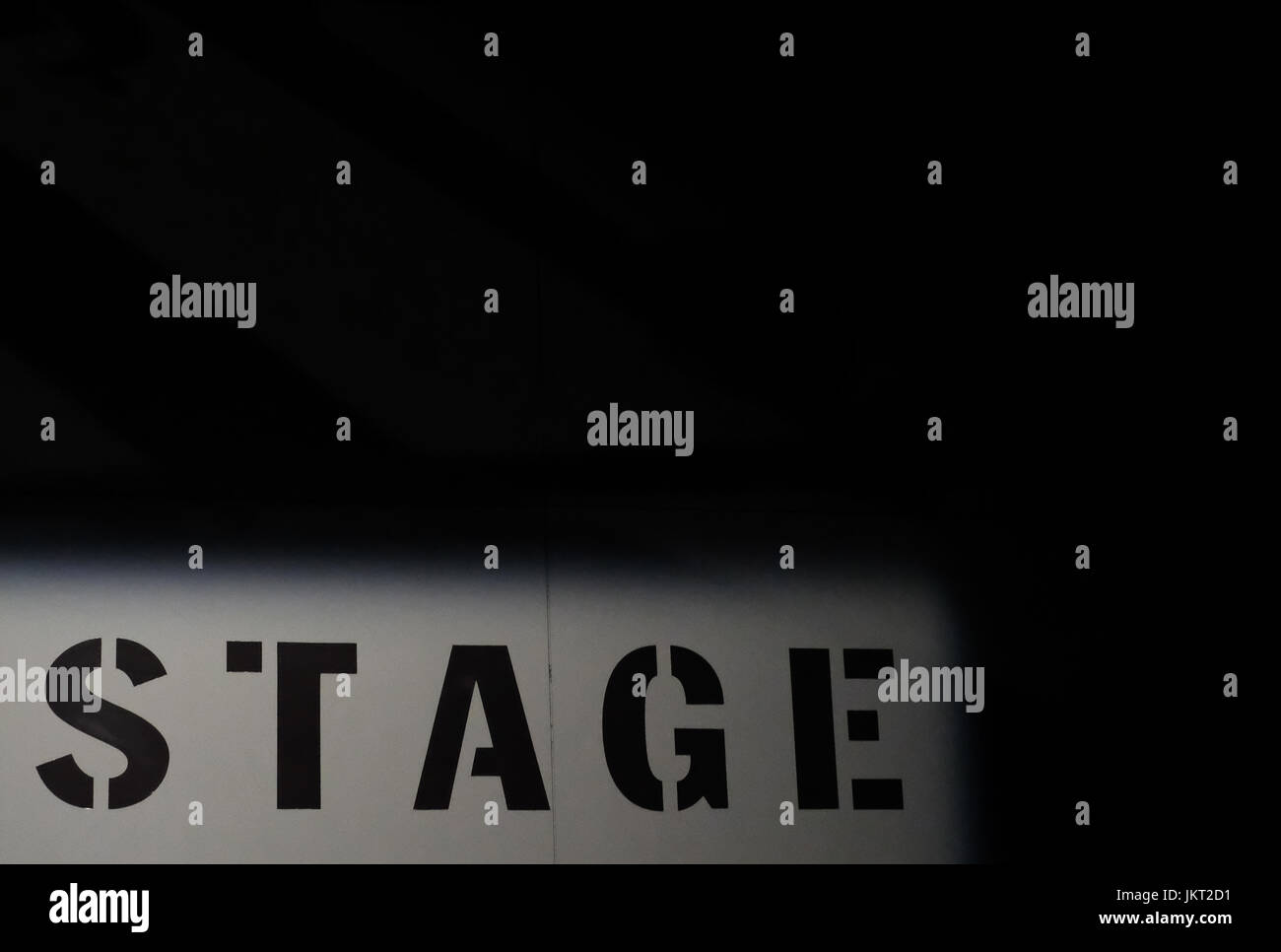 Theatre Stage Sign Concert Stage Sign Stock Photo Alamy