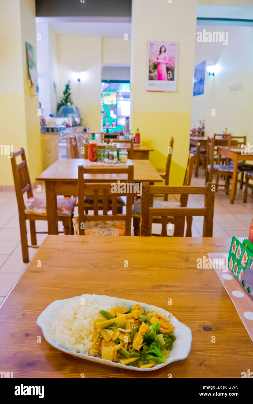 Pho Viet, vietnamese restaurant in Palac Metro building, new town, Prague, Czech Republic Stock Photo
