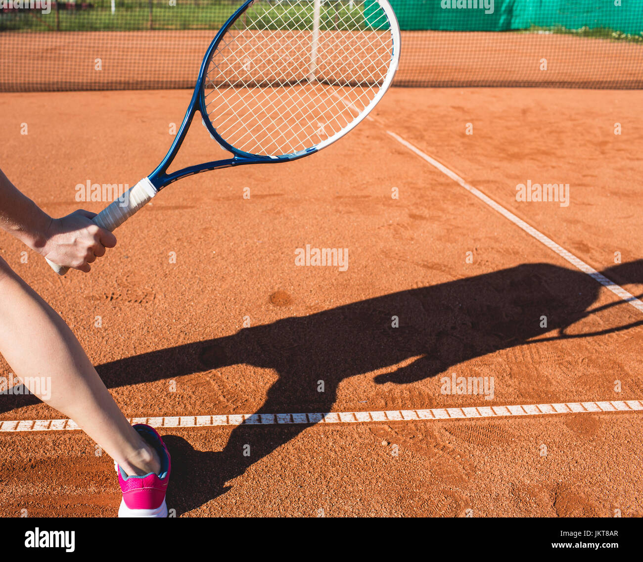 Tennis Ball Hitting Racket Close Up Stock Photos & Tennis Ball Hitting