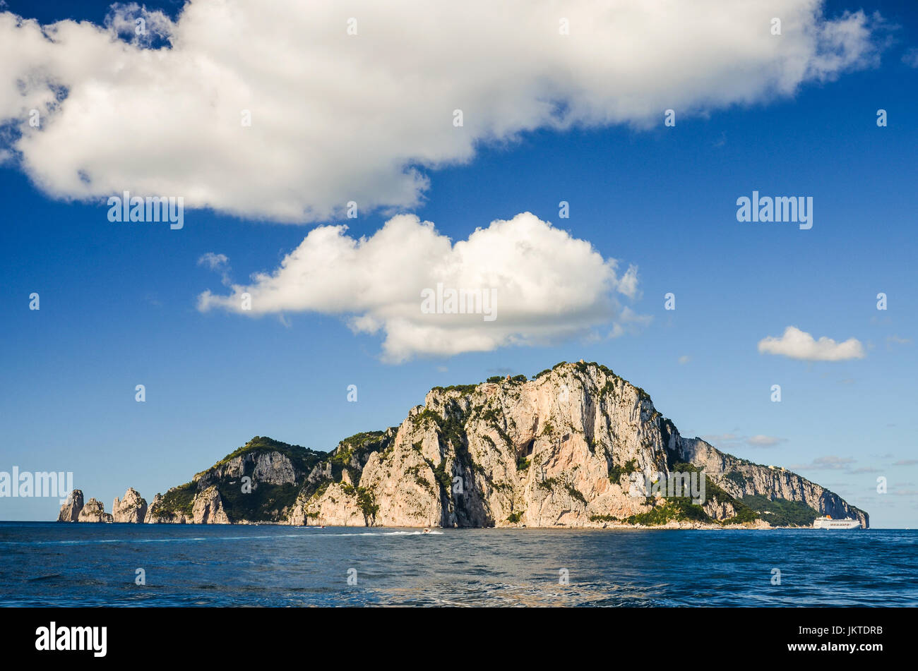 Picturesque summer landscape of capri island, Italy Stock Photo - Alamy
