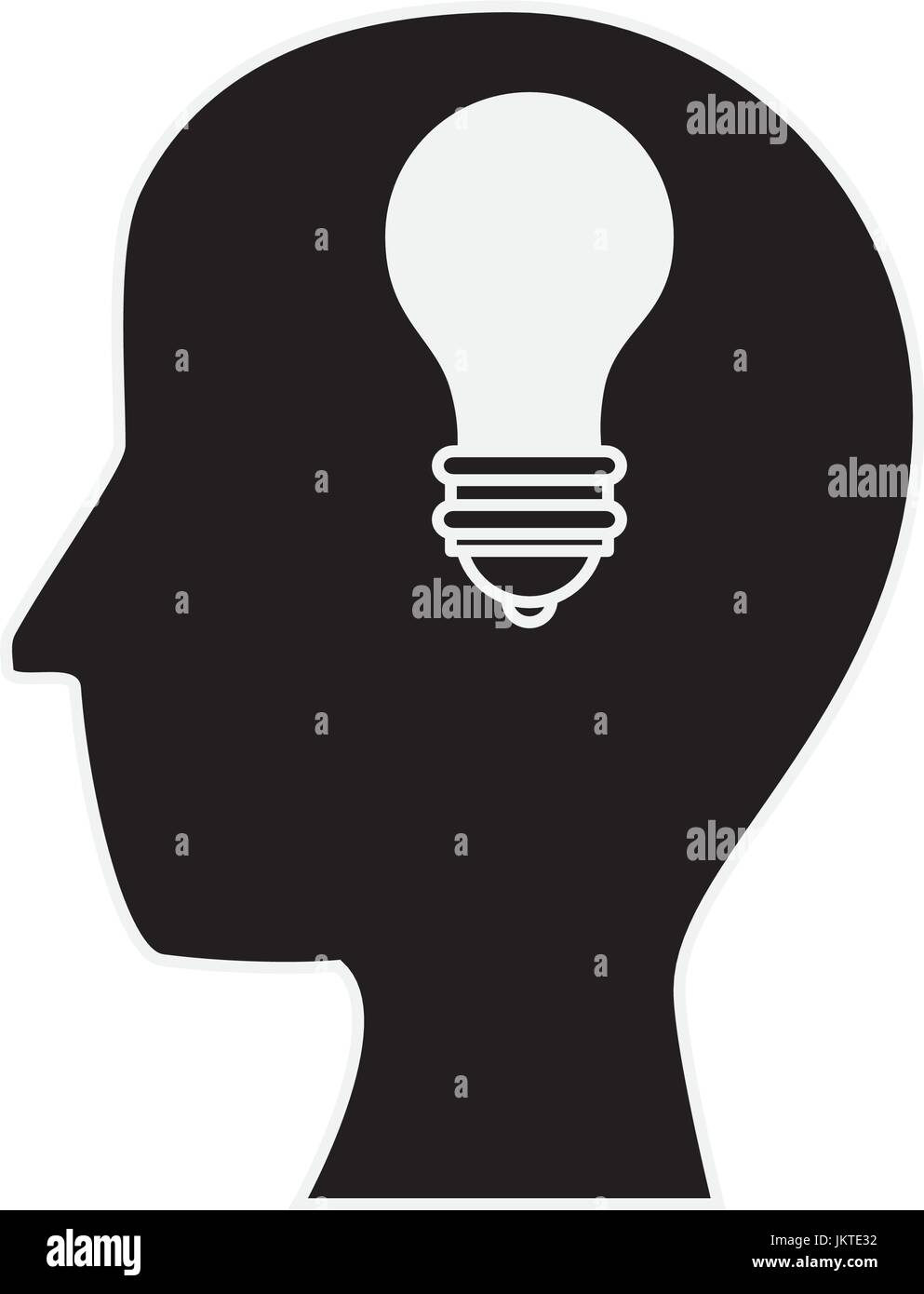 Human head silhouette Stock Vector Image & Art - Alamy