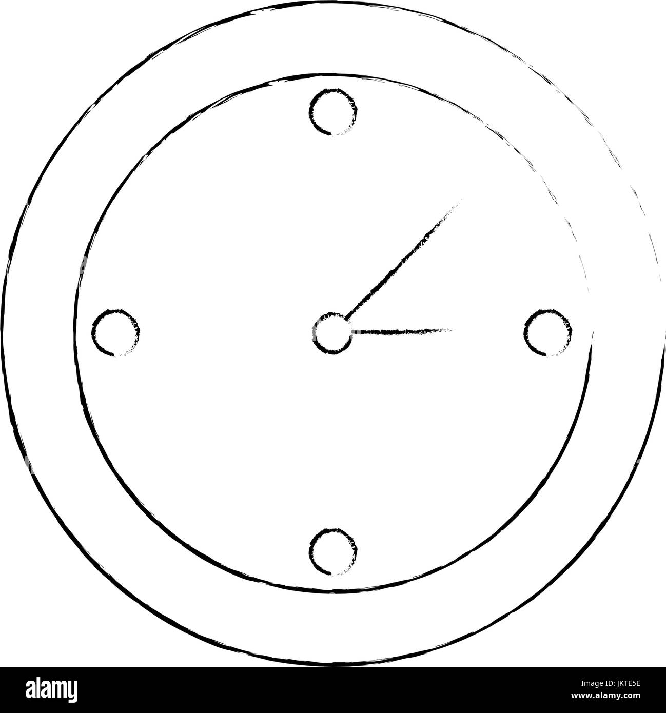 Wall clock isolated Stock Vector Image & Art - Alamy