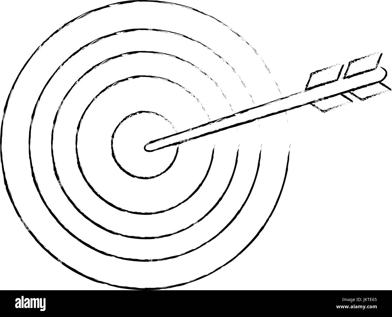 Dartboard with arrow Stock Vector Image &amp; Art - Alamy