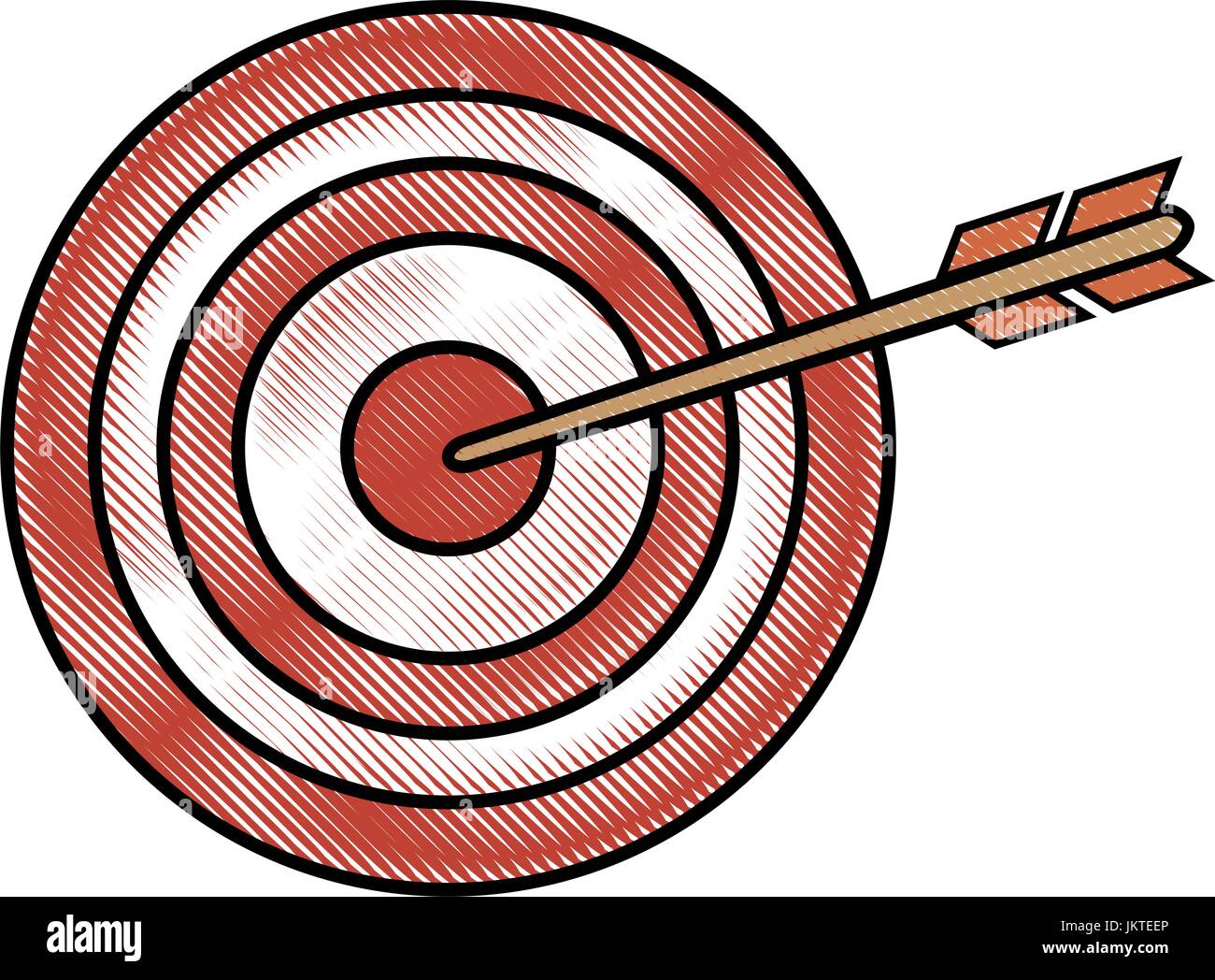 Dartboard with arrow Stock Vector Image &amp; Art - Alamy