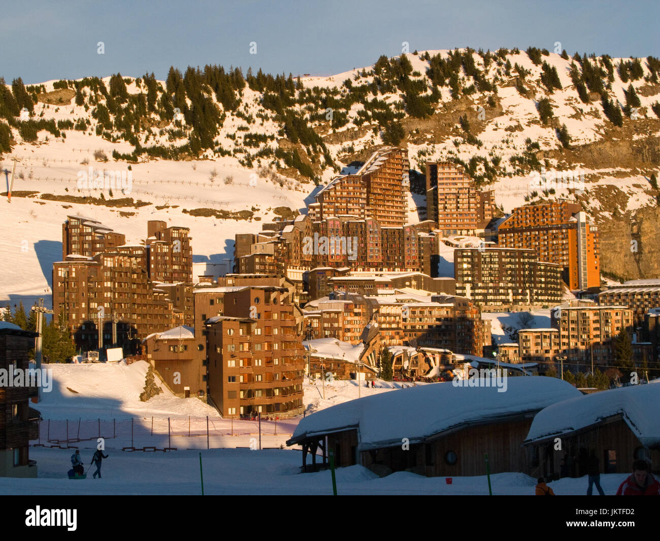Avoriaz ski resort, Portes du Soleil, Haute Savoie, France Stock Photo -  Alamy