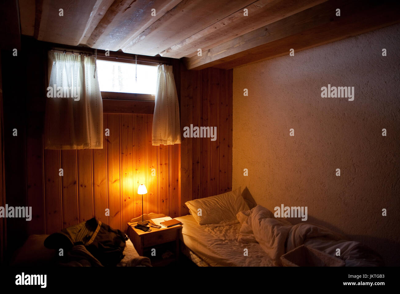 Dark Messy Bedroom Stock Photo Alamy