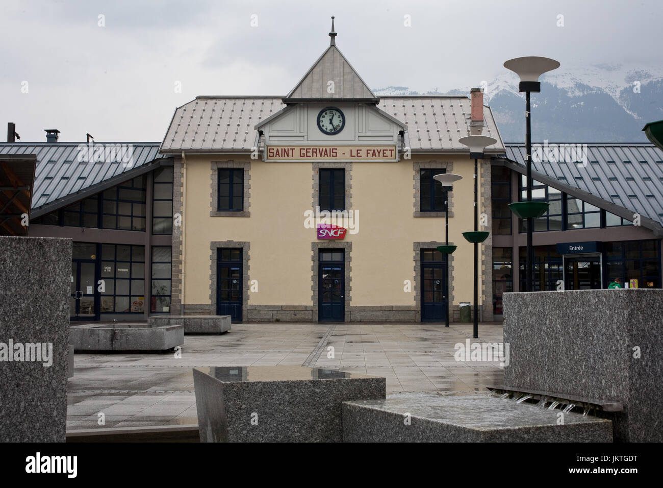 Saint-Gervais-les-Bains-Le Fayet station Stock Photo